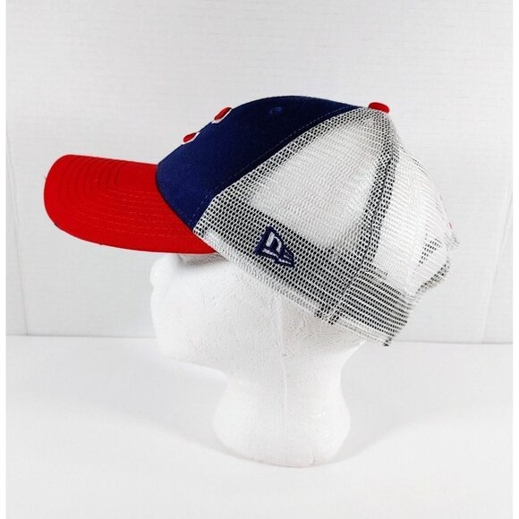 New Era Chicago Cubs Snapback Red  Blue Trucker Hat Adjustable Cap - Picture 4 of 5
